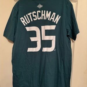 Adley Rutschman Teal American 2023 All Star Game T Shirt Nike Size Large NEW